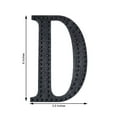 thumbnail image 3 of Efavormart 6" Letter D Black Self-Adhesive Rhinestone Number Stickers for DIY Crafts, Handicraft Art, Graduation Cap Decorations Birthday Party, Wedding Alpha-Numeric stickers, 3 of 10