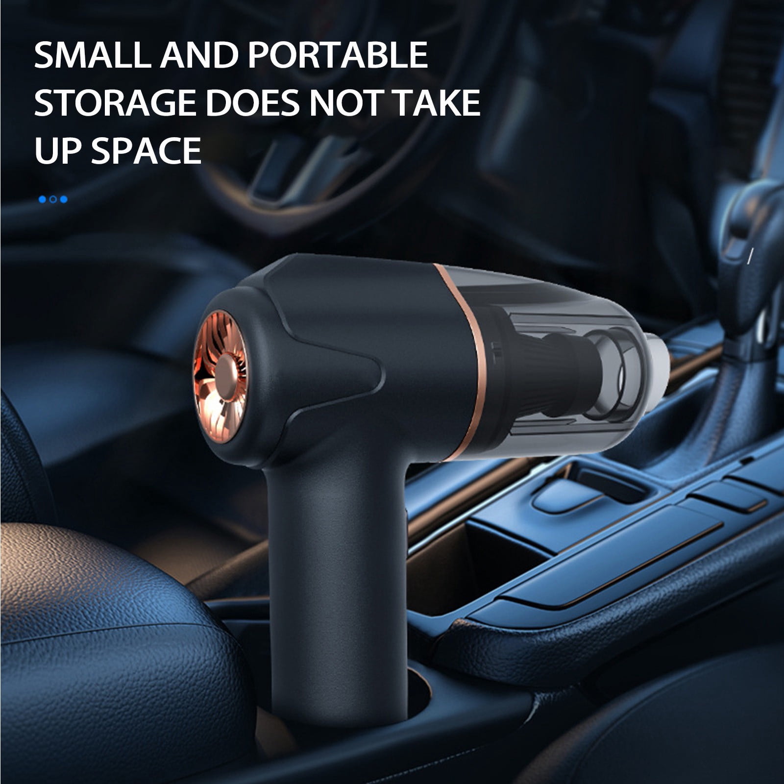 Dademeo 6000PA Car Vacuum Cleaner 120W Type-C Rechargeable Cordless Handheld Vacuum Cleaner Blower 2 in 1 Mini Portable Vacuum Cleaner for Car Home Office Dorm Pet Hair
