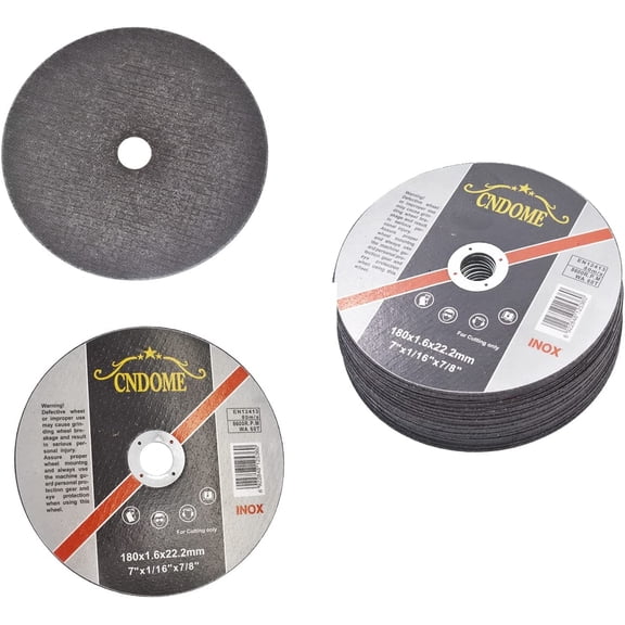 waltyotur 25-Pack 7Inch Cut Off Wheels, Cutting Wheel for Metal & Stainless Steel, 1/16In Thin Cutting Disc Used on 7/8In mandrel Cut-off Disc Angle Grinder