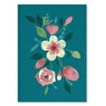 thumbnail image 1 of Markings by C.R. Gibson Teal Floral Print Embroidered Journal, 1 of 1