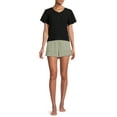 thumbnail image 2 of Secret Treasures Women's and Women's Plus Size Patch Pocket Sleep Shorts, 2 of 5