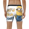 thumbnail image 4 of Goofa Minions Pattern Men's Performance Stretch Underwear, Athletic Long Leg Briefs，Moisture-Wicking, 4 of 7