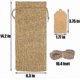 thumbnail image 4 of LOKIPA Burlap Wine Gift Bags, 12 Pcs Jute Wine Bottle Bags with Drawstring, Reusable Wine Bottle Covers with Snowflake Tags for Christmas, 4 of 5