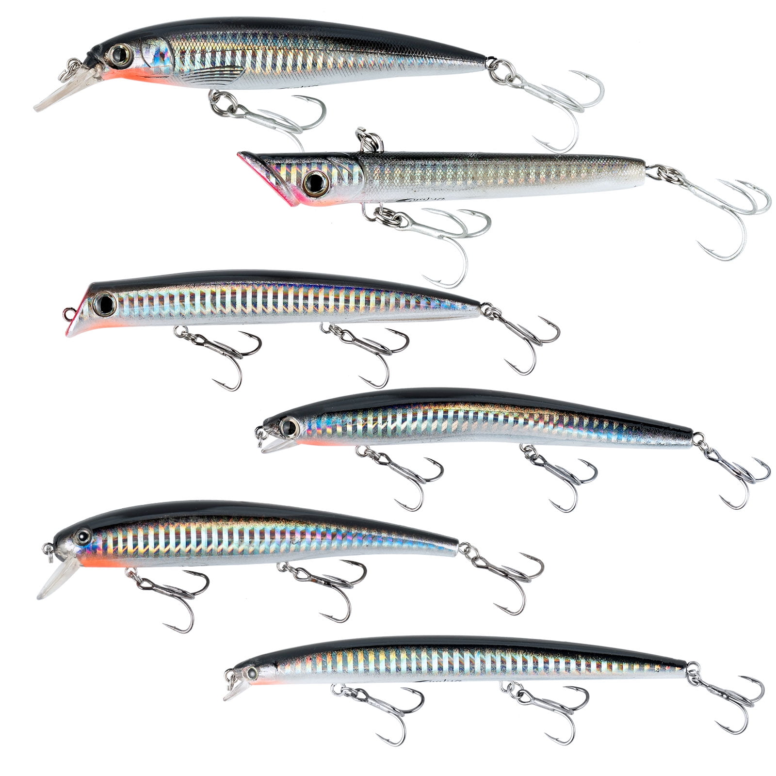 Cross Line Barrel Swivels T-Turn Fishing Lure Connector Saltwater Tackle 35-175LB Dr.Fish 30 Pack Stainless Steel Fishing 3-Way Swivels 
