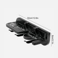thumbnail image 4 of Transemion Plastic Punch Free Wall Mount Storage Rack Partitioned Storage For Cafe Accessories Save Space black 54mm, 4 of 6