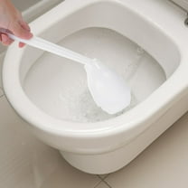HONMEET  White Plastic Cotton Toilet Brush Bathroom Scrubbing Stain Removal