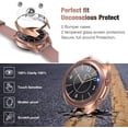 thumbnail image 3 of [2+2Pack] Compatible Samsung Galaxy Watch 3 45mm Screen Protector and Case, 2 Pack Tempered Glass Protective Film and 2 Pack TPU Watch Cover Accessories Set for Galaxy Watch3 45, Titanium, 41mm, 3 of 6