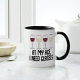 thumbnail image 4 of CafePress - Age My Age I Need Glasses - 11 oz Ceramic Mug - Novelty Coffee Tea Cup, 4 of 4
