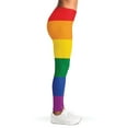 thumbnail image 4 of Lgbt Pride Rainbow Flag Print Leggings, Lgbt Lgbtq+ Pride Month Gifts Sexy Yoga Leggings For Women., 4 of 5