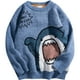 thumbnail image 2 of Suéter de cuello alto de tiburón para hombre, Jersey de punto suelto de gran tamaño, estilo Harajuku, coreano, Y2k, Hip Hop, Invierno, 2 of 5