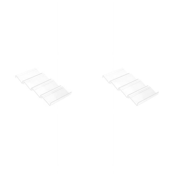 Organizador de cajones de especias de acrílico transparente 8X, inserto de cajones para frascos de condimentos, bandeja para estante de especias de cocina (frasco no incluido)