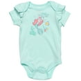 thumbnail image 3 of Disney The Little Mermaid Ariel Infant Baby Girls Bodysuit Shorts and Headband 3 Piece Outfit Set Newborn to Infant, 3 of 5