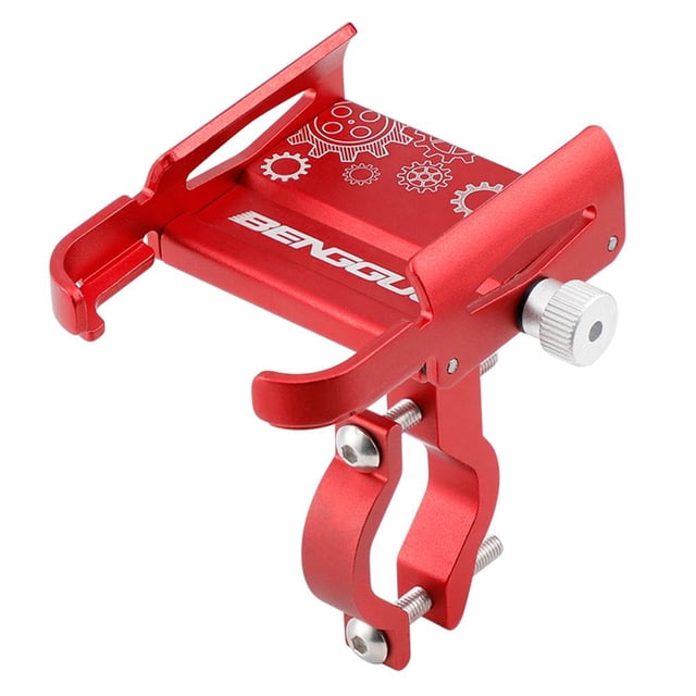 Soporte para manillar de teléfono Soporte para bicicleta a prueba de golpes Equipo de ciclismo Rojo Hugtrwg Para estrenar