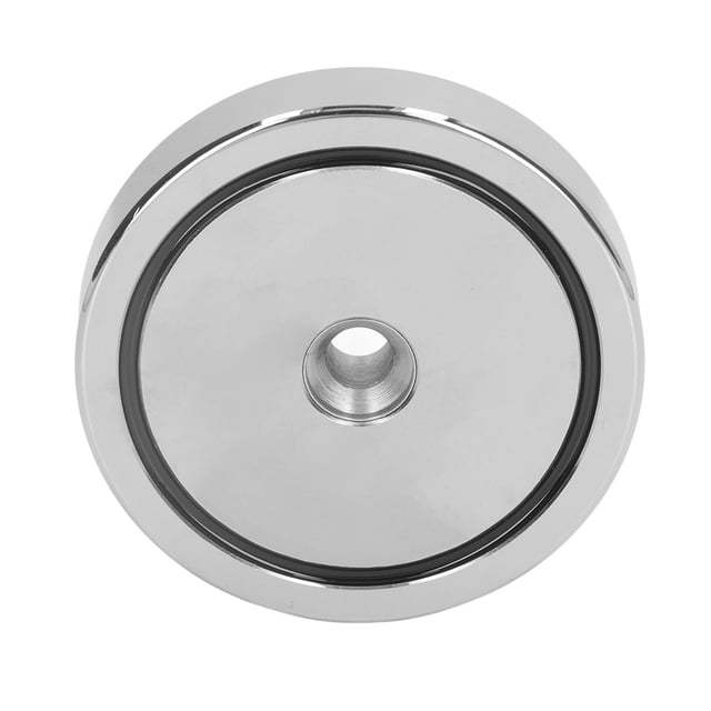 2 piezas Imán de copa de neodimio Manga de acero inoxidable Agujero avellanado niquelado Imán de disco 250 kg