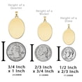 thumbnail image 2 of PicturesOnGold.com Divine Mercy Oval Religious Medal Female Adult- 1/2 x 2/3 Inch, Sterling Silver, 2 of 8