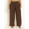 thumbnail image 2 of ELOQUII Women's Plus Size Tall The Ultimate Stretch Wide Leg Work Pant, 2 of 6