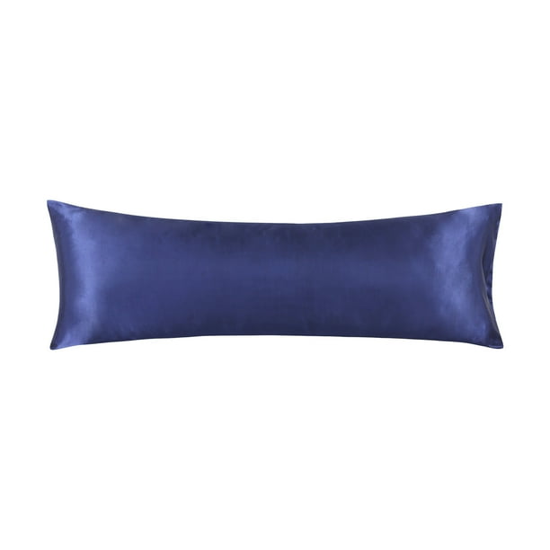 Numerosas fundas de almohada de seda satinada Funda de almohada de seda satinada adecuada para cabello y piel Tamaño estándar 51x137cm Con cremallera oculta Suave transpirable vidrioso y fresco