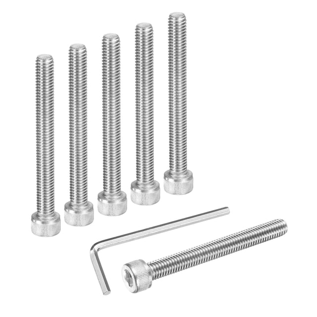 5Pcs Socket Head Cap Screws, M8x70mm 304 Stainless Steel Bolt with Hex Wrench