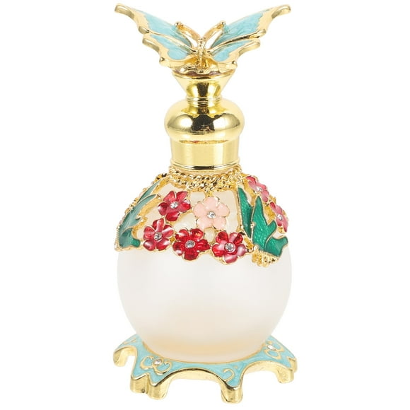 Essence Sub-bottle Decor Essential Oils Perfume Sample Dubai Butterfly Retro Palace Style Fragrance Middle Eastern (Coffee Color) Glass