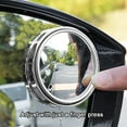 thumbnail image 2 of 2 Pcs/ensemble Miroir à Angle Mort pour Voiture, Angle Mort Circulaire Réglable à 360 Degrés pour Stationnement, Rétroviseur, 2 of 8
