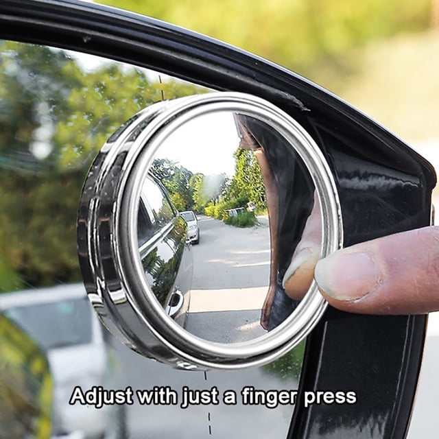 Espejo retrovisor para coche, 2 unidades, ajustable, 360 grados, circular, para aparcar