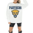 thumbnail image 3 of Women's Gameday Couture White Pitt Panthers Big Goals Oversized Long Sleeve T-Shirt, 3 of 5