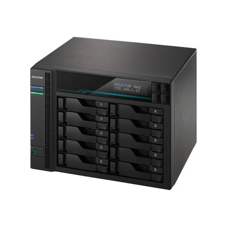 ASUSTOR Lockerstor 10 AS6510T - NAS server - 10 bays - SATA 6Gb/s - RAID 0, 1, 5, 6, 10, JBOD - RAM 8 GB - 2.5 Gigabit Ethernet / 10 Gigabit Ethernet - iSCSI support