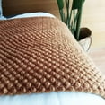 thumbnail image 3 of Knitted Throw Blanket with Tassels Bubble Textured Lightweight Throws for Couch Cover Home Decor (Caramel, 50x60), 3 of 5