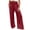 A122 Red, variant on Mifsaly Wide Leg Linen Pants for Women Flowy Summer Beach Vacation Pant High Waisted Smocked Elastic Waist Casual Trousers with Pockets XXL