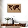thumbnail image 3 of Elephant Stock World Of Coffee Wall Art - Horizontal Canvas Wall Art - Dining Room Wall Decor - Map Canvas - Brown And Beige Decor - 30" x 20", 3 of 8
