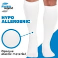 thumbnail image 5 of Made in USA - Unisex Compression Socks 15-20mmHg Varicose Veins - White, X-Large, 5 of 11