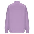 thumbnail image 7 of Posijego Women's Mock Neck Sweatshirts Trendy Long Sleeve Solid Color Pullover Sweatshirt with Pockets Fall Winter, 7 of 7