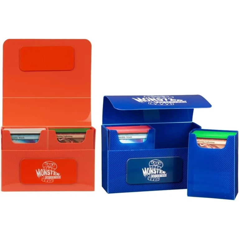 Monster Protectors Magnetic Double Deck Box 2 Pk - Blue & Orange