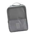 thumbnail image 2 of Bolsa organizadora de zapatos de doble capa para viajes al aire libre para mujeres y hombres. Gris, 2 of 8