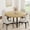 Wood color, variant on 47" Round Dining Table for 4, Kitchen Dining Room Table with Sturdy Metal Frame, Wood Circle Kitchen Table for Space Saving -Grey