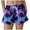 Purple, variant on felwors Women's Ombre Sunset Palm Tree Print Shorts Elastic Drawstring Waist Pink Yellow Summer Beach Casual Shorts with Pockets (Orange, XL)