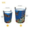 thumbnail image 4 of Uemuo Colorful Coral Reef Pattern Circular Laundry Hamper Basket with handles,Collapsible laundry basket,Large capacity laundry hamper,Laundry Organizer-Medium, 4 of 8