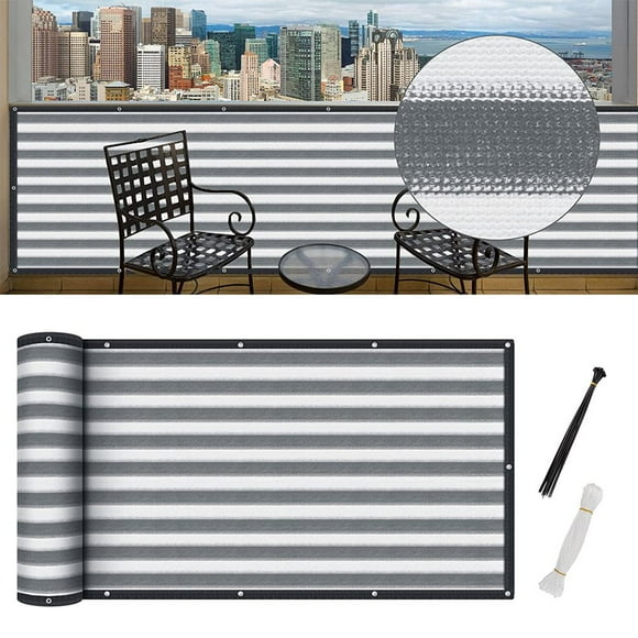 Balcony Privacy Screen 95% Shading UV-Resistant Fence Screen Heat Resistant Outdoor Privacy Screen w Balcony Privacy Screen
