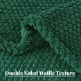 thumbnail image 5 of Whale Flotilla Fuzzy Fleece 50"x70" Throw Blanket for Couch, Fluffy Warm Soft Jacquard Blankets for Fall Winter, Lightweight and Cozy, Deep Green, 5 of 10