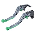thumbnail image 1 of Palancas de freno y embrague de motocicleta extensibles para Kawasaki NINJA500 Z500SE 2024 2025 1 par de palancas de freno ajustables para Kawasaki Ninja 500 Z 500 SE Verde, 1 of 7