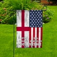 thumbnail image 3 of Flag American Half English Flag English American Friendship England U.S.A Patriotic Proud House Flag, Double-Sided Decorative Outdoor Flag, Patriotic Polyester Yard Flag 29.5 x 39.5 in, 3 of 5
