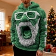 thumbnail image 2 of Mens Hooded Sweatshirt Flannel Winter Warm Lined Pullover Soft Cozy Casual Streetwear Top with Front Pocket Sweatshirt, 2 of 5