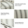 thumbnail image 2 of Wooden Upholstered Armchair Set of 2 Reading Accent Chair Nailhead Trim Wooden Legs Lounge Seat Home Living Room Grey, 2 of 6