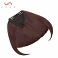 thumbnail image 3 of SEGO Fringe Bangs Synthetic Hair Extensions Clip in Hair Bangs Short Straight Hairpiece Front Neat Bang Two Side, 3 of 6