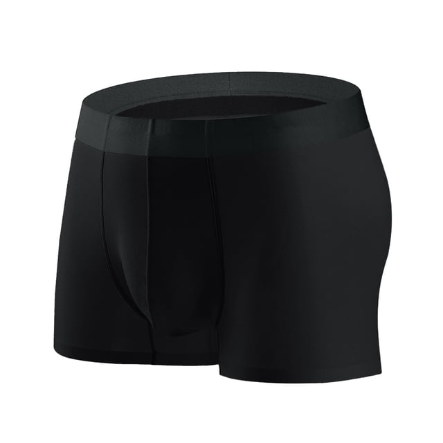 Men Ice Silk Flat Angle Underpants Loose Frivolous Breathable Elastic Exercise Home