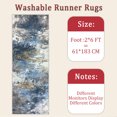 thumbnail image 6 of 2x6 FT Kitchen Runner Rugs Non Skid Washable, Faux Wool Rug Runners for Hallways Bathroom Carpet Runner, Soft Indoor Modern Floor Rug for Entryway Laundry Room, 6 of 11