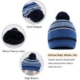 thumbnail image 2 of GRNSHTS Winter Kids Hat Scarf Gloves Set Knit Fleece Lined Beanie Neck Warmer Mittens for Toddler Boys Girls 3-8 Years (Blue), 2 of 12