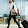 thumbnail image 5 of FORMRS Canvas Laptop Tote Bag for Women with 15.6" Computer Compartments Shoulder Handbag, Illusionary Boat, 5 of 7
