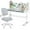 Gray, variant on COSVALVE Ergonomic Height Adjustable Kids Study Desk and Chair Set Tilt Desktop Table Armrest Chair Boys Girls Students with Bookstand,Drawer(Pink)