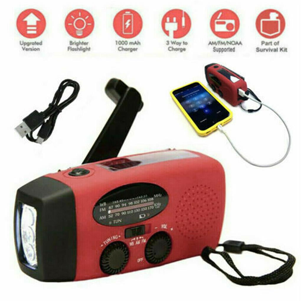 Hand Crank Radio,Wind up Radio,Portable Self Powered Solar AM/FM Radios
